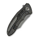 WEKNIFE VARG Flipper Knife Tiger Stripe Pattern Flamed Titanium Handle With Rose Carbon Fiber Inlay (2.96" Gray Stonewashed CPM MagnaCut Blade) WE25074-3 - We Knife