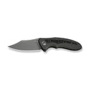 WEKNIFE VARG Flipper Knife Tiger Stripe Pattern Flamed Titanium Handle With Rose Carbon Fiber Inlay (2.96" Gray Stonewashed CPM MagnaCut Blade) WE25074-3 - We Knife