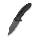WEKNIFE VARG Flipper Knife Tiger Stripe Pattern Flamed Titanium Handle With Rose Carbon Fiber Inlay (2.96" Gray Stonewashed CPM MagnaCut Blade) WE25074-3 - We Knife