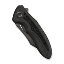 WEKNIFE VARG Flipper Knife Tiger Stripe Pattern Flamed Titanium Handle With Rose Carbon Fiber Inlay (2.96" Gray Stonewashed CPM MagnaCut Blade) WE25074-3 - We Knife