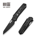 WEKNIFE Vision R2 Thumb Hole & Superlock Knife Black/Satin Titanium Handle (3.54" Black Stonewashed Bohler M390 Blade) WE26014B Sample1 - We Knife