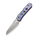WEKNIFE Vision R2 Thumb Hole & Superlock Knife Flamed Titanium Handle (3.54" Stonewashed Bohler M390 Blade) WE26014 Sample1 - We Knife