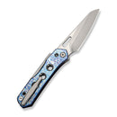 WEKNIFE Vision R2 Thumb Hole & Superlock Knife Flamed Titanium Handle (3.54" Stonewashed Bohler M390 Blade) WE26014 Sample1 - We Knife