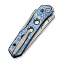 WEKNIFE Vision R2 Thumb Hole & Superlock Knife Flamed Titanium Handle (3.54" Stonewashed Bohler M390 Blade) WE26014 Sample1 - We Knife
