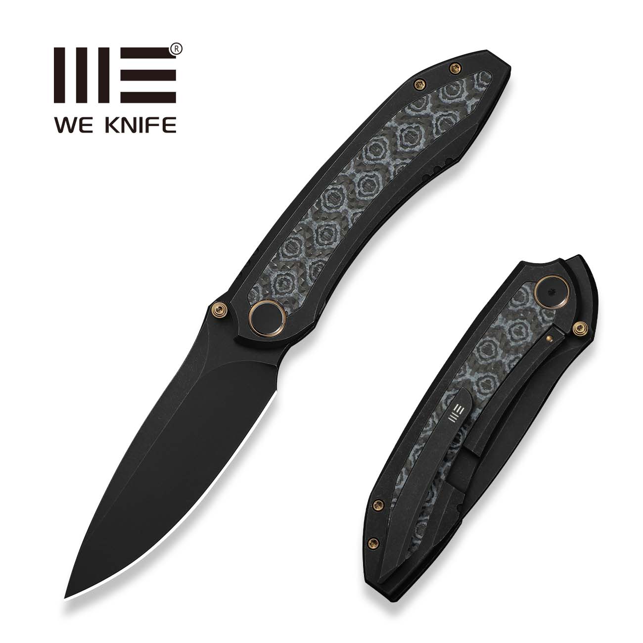 WEKNIFE Winsome Thumb Stud & Front Flipper Knife Titanium & G10