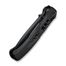 WEKNIFE Zentron Flipper & Thumb Stud & Button Lock Knife Black Titanium Handle (3.48" Black Stonewashed Bohler M390 Blade) WE24094 - 1