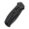 WEKNIFE Zentron Flipper & Thumb Stud & Button Lock Knife Black Titanium Handle (3.48" Black Stonewashed Bohler M390 Blade) WE24094 - 1