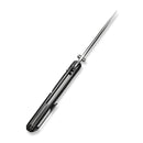 WEKNIFE Zentron Flipper & Thumb Stud & Button Lock Knife Gray Titanium Handle (3.48" Satin Finished Bohler M390 Blade) WE24094 - 2