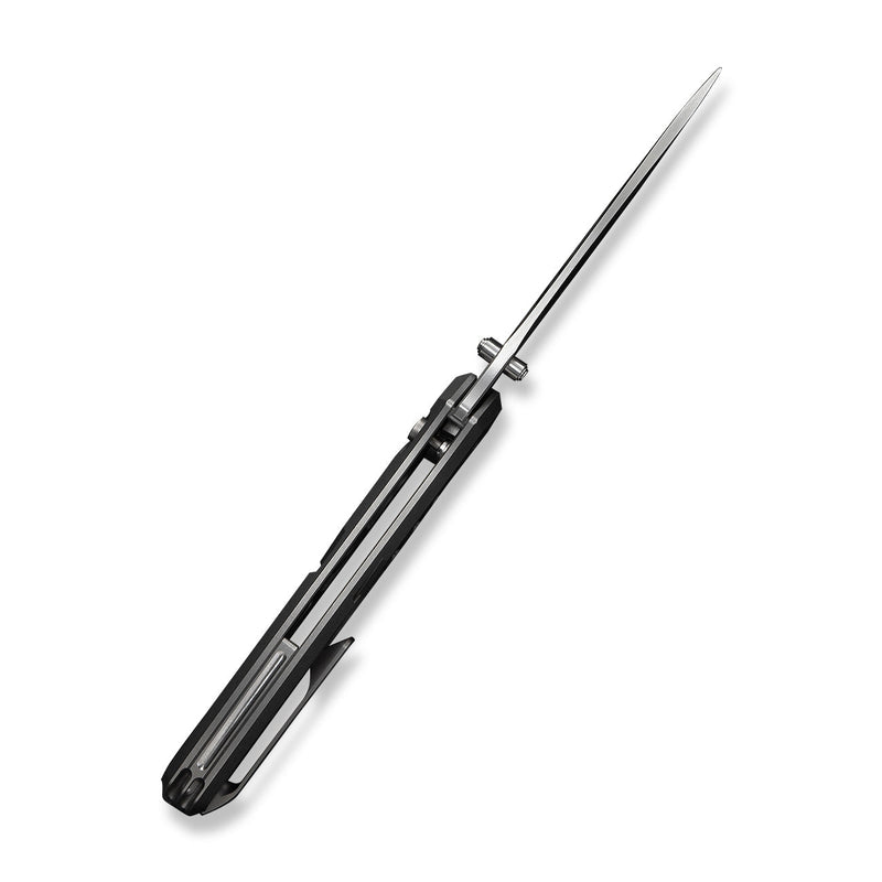 WEKNIFE Zentron Flipper & Thumb Stud & Button Lock Knife Gray Titanium Handle (3.48" Satin Finished Bohler M390 Blade) WE24094 - 2