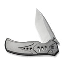 WEKNIFE Zentron Flipper & Thumb Stud & Button Lock Knife Gray Titanium Handle (3.48" Satin Finished Bohler M390 Blade) WE24094 - 2