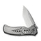 WEKNIFE Zentron Flipper & Thumb Stud & Button Lock Knife Gray Titanium Handle (3.48" Satin Finished Bohler M390 Blade) WE24094 - 2