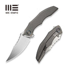 WEKNIFE Zorath Flipper & Thumb Stud Knife Gray Titanium Integral Handle (3.84" Hand Rubbed Satin Bohler M390 Blade) WE25003 Sample2
