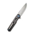 WEKNIFE Navo Flipper Knife Carbon Fiber & Titanium Handle (3.25" CPM 20CV Blade) WE22026-2