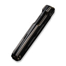WEKNIFE Navo Flipper Knife Bronze & Black Titanium Handle Bronze & Black Titanium Liner (3.25" Black Stonewashed CPM 20CV Blade) WE22026-3