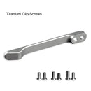 Titanium Pocket Clip with 6PCS Titanium screws T001C