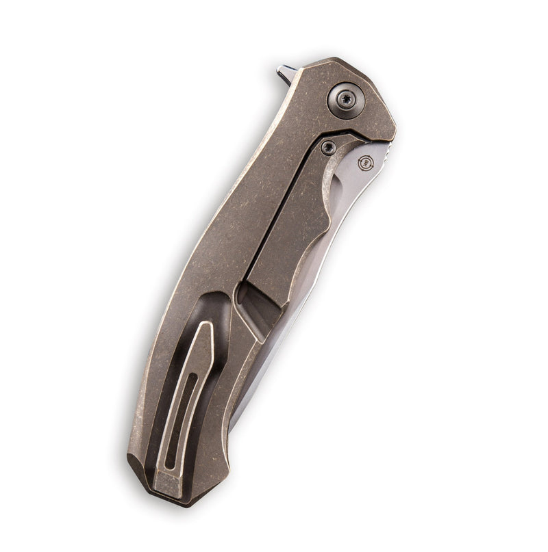 WEKNIFE 037 Flipper Knife Titanium Handle (4.07" M390 Blade) 910A