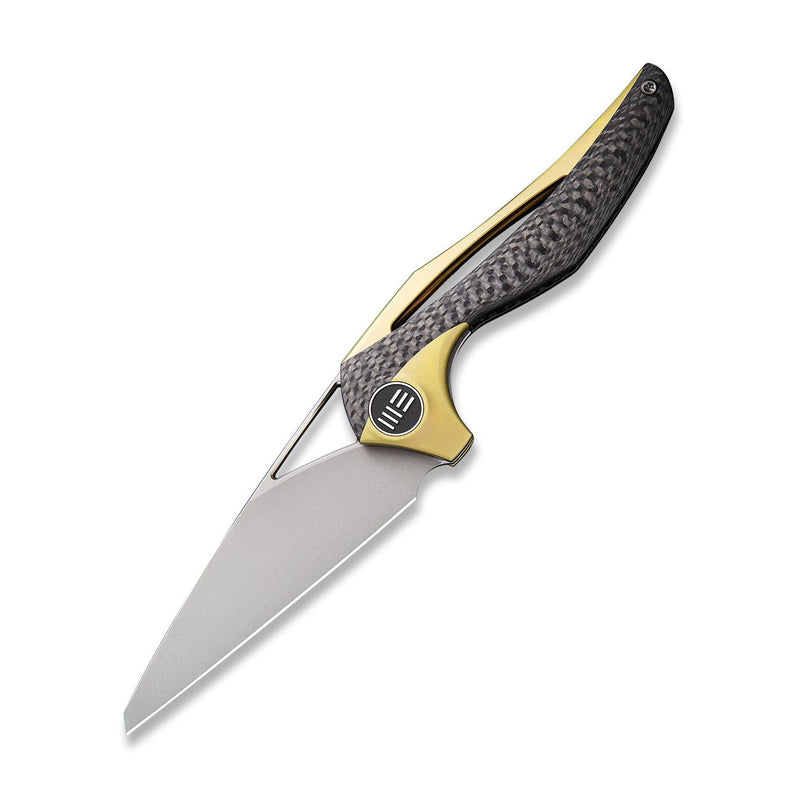 WEKNIFE ÆternA Flipper Knife Titanium Handle With Carbon Fiber Inlay (3.28" M390 Blade) 918C