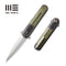 WEKNIFE Angst Flipper Knife Twill Carbon Fiber Handle With G10 Inlay(3.06" CPM S35VN Blade) | Freeshipping - We Knife