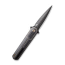 WEKNIFE Angst Flipper Knife Carbon Fiber Handle With G10 Inlay(3.06" CPM S35VN Blade) 2002C