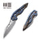 WEKNIFE Arrakis Flipper Knife Titanium Handle (3.45" Damasteel Balde) | Freeshipping - We Knife