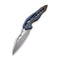 WEKNIFE Arrakis Flipper Knife Titanium Handle (3.45" Damasteel Balde) | Freeshipping - We Knife