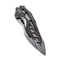 WEKNIFE Arrakis Flipper Knife Titanium Handle With Carbon Fiber Inlay (3.45" Damasteel Blade) | Freeshipping - We Knife