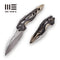 WEKNIFE Arrakis Flipper Knife Titanium Handle With Carbon Fiber Inlay (3.45" M390 Blade) | Freeshipping - We Knife