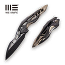 WEKNIFE Arrakis Flipper Knife Titanium Handle With Carbon Fiber Inlay (3.45" M390 Blade) | Freeshipping - We Knife