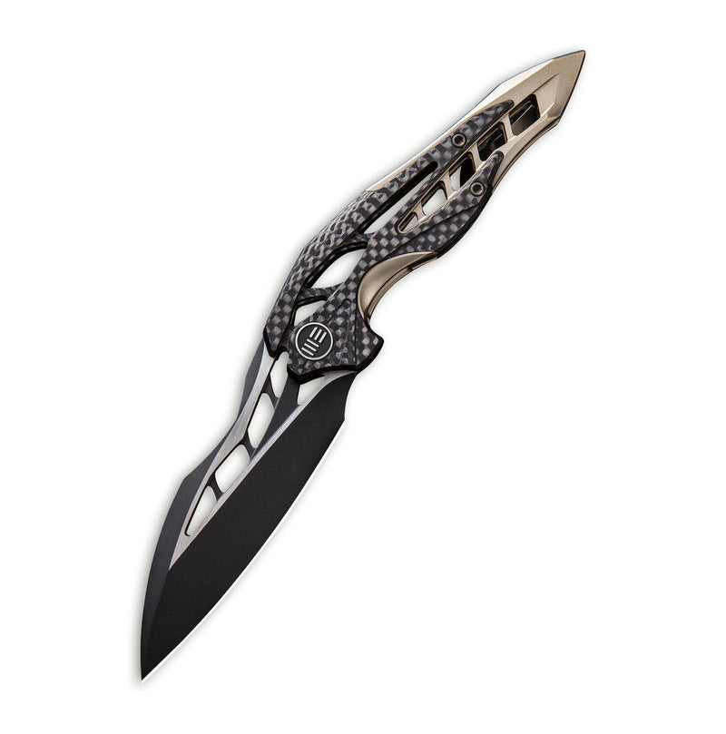 WEKNIFE Arrakis Flipper Knife Titanium Handle With Carbon Fiber Inlay (3.45" M390 Blade) | Freeshipping - We Knife