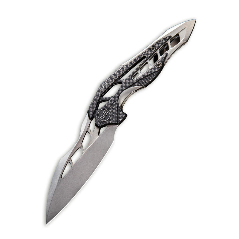 WEKNIFE Arrakis Flipper Knife Titanium Handle With Carbon Fiber Inlay (3.45" M390 Blade) | Freeshipping - We Knife