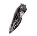 WEKNIFE Arrakis Flipper Knife Titanium & Carbon Fiber Handle (3.45" M390 Blade) 906CF-D