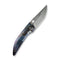 WEKNIFE Attor Flipper & Thumb Hole Knife Flamed Titanium Handle (3.55" Silver Bead Blasted CPM 20CV Blade) WE23037 Sample1