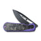 WEKNIFE Baloo Front Flipper & Thumb Hole Knife Titanium & Carbon Fiber Handle (3.31" CPM 20CV) WE21033-3