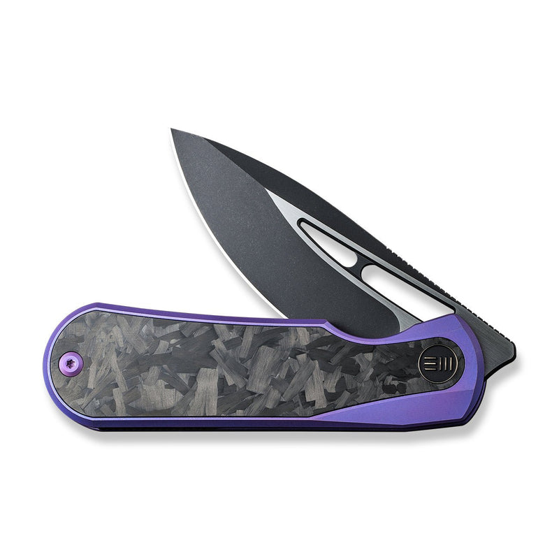 WEKNIFE Baloo Front Flipper & Thumb Hole Knife Titanium & Carbon Fiber Handle (3.31" CPM 20CV) WE21033-3