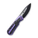 WEKNIFE Baloo Flipper Knife Titanium Handle With Carbon Fiber Inlay (3.31" CPM 20CV) WE21033-3