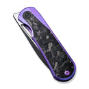 WEKNIFE Baloo Front Flipper & Thumb Hole Knife Titanium & Carbon Fiber Handle (3.31" CPM 20CV) WE21033-3