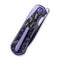 WEKNIFE Baloo Front Flipper & Thumb Hole Knife Titanium & Carbon Fiber Handle (3.31" CPM 20CV) WE21033-3