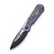 WEKNIFE Baloo Front Flipper & Thumb Hole Knife Titanium & Carbon Fiber Handle (3.31" CPM 20CV) WE21033-3