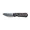 WEKNIFE Baloo Front Flipper & Thumb Hole Knife Titanium & Carbon Fiber Handle (3.31" Damasteel) WE21033-DS1