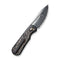 WEKNIFE Baloo Flipper Knife Titanium & Carbon Fiber Handle (3.31" Damasteel) WE21033-DS1