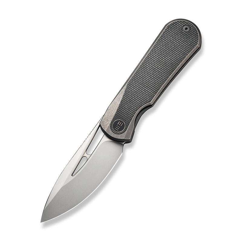 WEKNIFE Baloo Front Flipper & Thumb Hole Knife Titanium & Micarta Handle (3.31" CPM 20CV) WE21033-4
