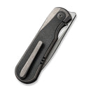 WEKNIFE Baloo Front Flipper & Thumb Hole Knife Titanium & Micarta Handle (3.31" CPM 20CV) WE21033-4