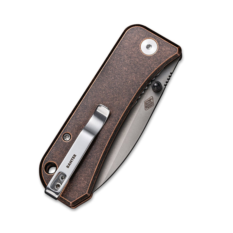 WEKNIFE Banter Thumb Studs Knife Copper Handle (2.9" CPM 20CV Blade) | Freeshipping - We Knife