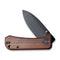 WEKNIFE Banter Thumb Stud Knife Wood Handle (2.9" CPM S35VN Blade) 2004K