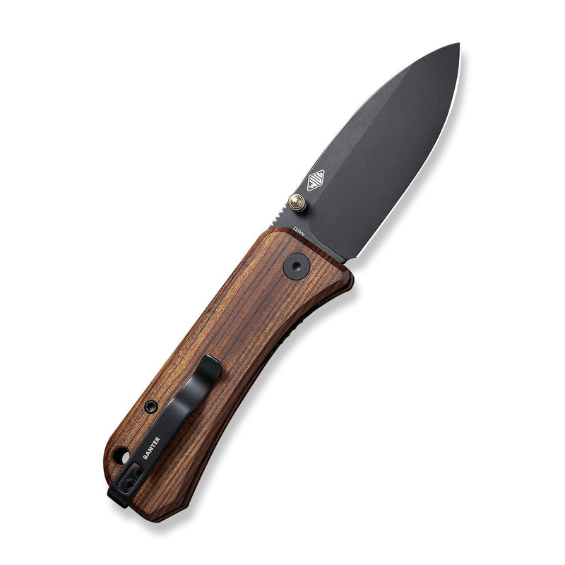 WEKNIFE Banter Thumb Stud Knife Wood Handle (2.9" CPM S35VN Blade) 2004K