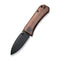WEKNIFE Banter Thumb Stud Knife Wood Handle (2.9" CPM S35VN Blade) 2004K