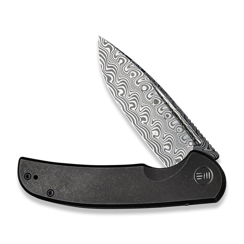 WEKNIFE Beacon Flipper Knife Titanium Handle (3.48" Damascus Blade) | Freeshipping - We Knife