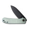 WEKNIFE Big Banter Natural G10 Handle (3.69" Black Stonewashed CPM 20CV Blade) WE21045-3