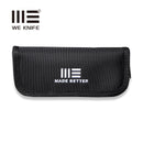 WEKNIFE Black Nylon Knife Zippered Pouch With Polishing Cloth And Stickers | Freeshipping - We Knife