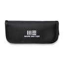 WEKNIFE Black Nylon Knife Zippered Pouch With Polishing Cloth And Stickers | Freeshipping - We Knife